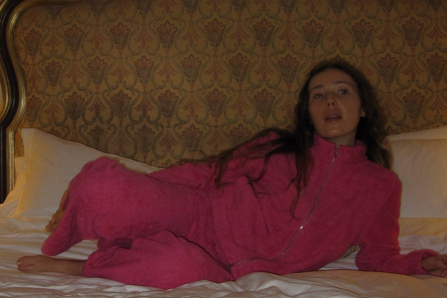 Cute Terry Zip Up Jacket Pink