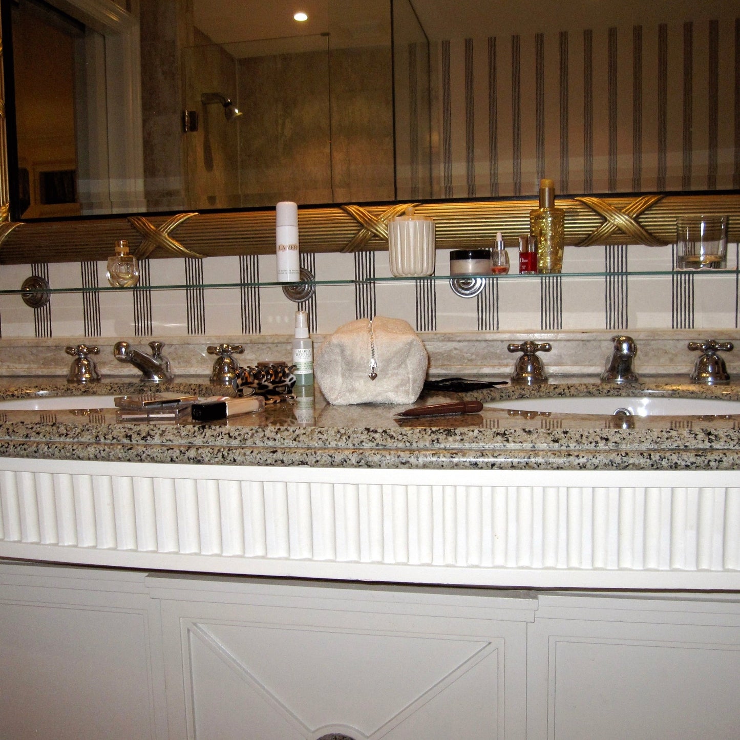 Terry Beige Cosmetic Bag