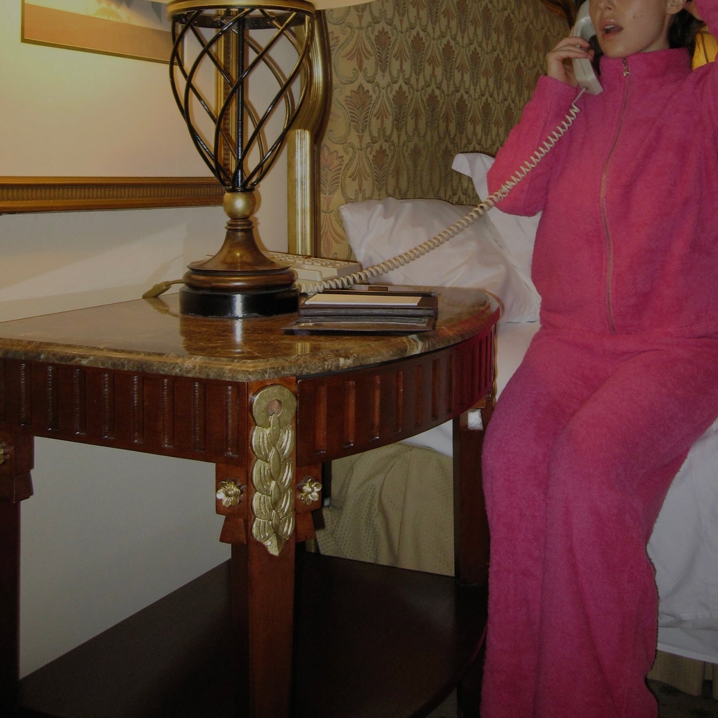 Cute Terry Zip Up Jacket Pink