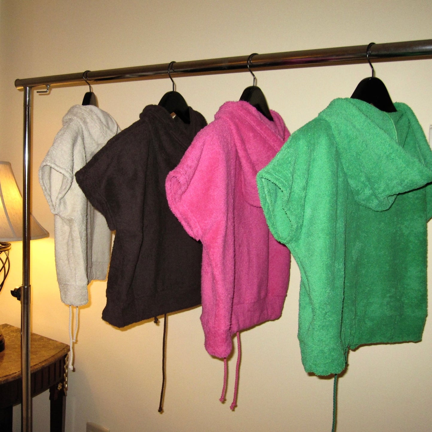 Cute Terry Zip Up Hoodie Green