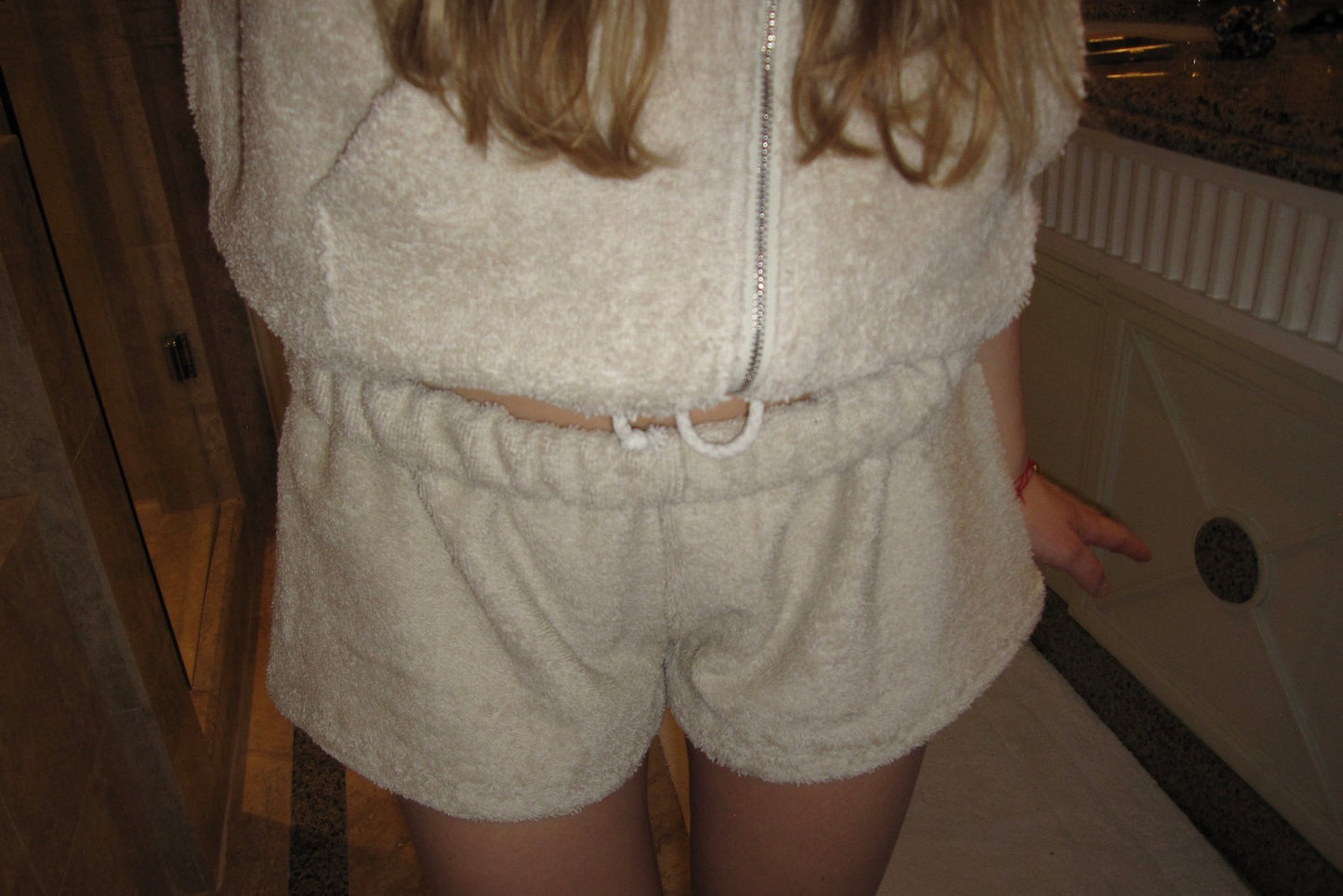Cosy Terry Beige Shorts
