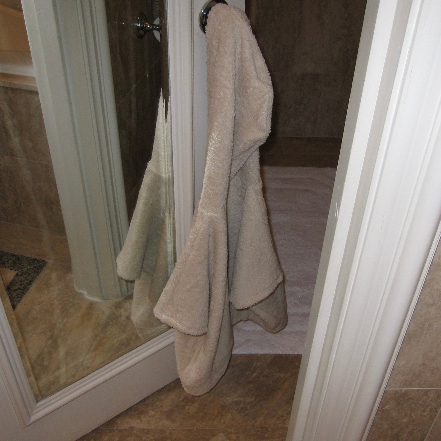 Cute Terry Zip Up Hoodie Beige