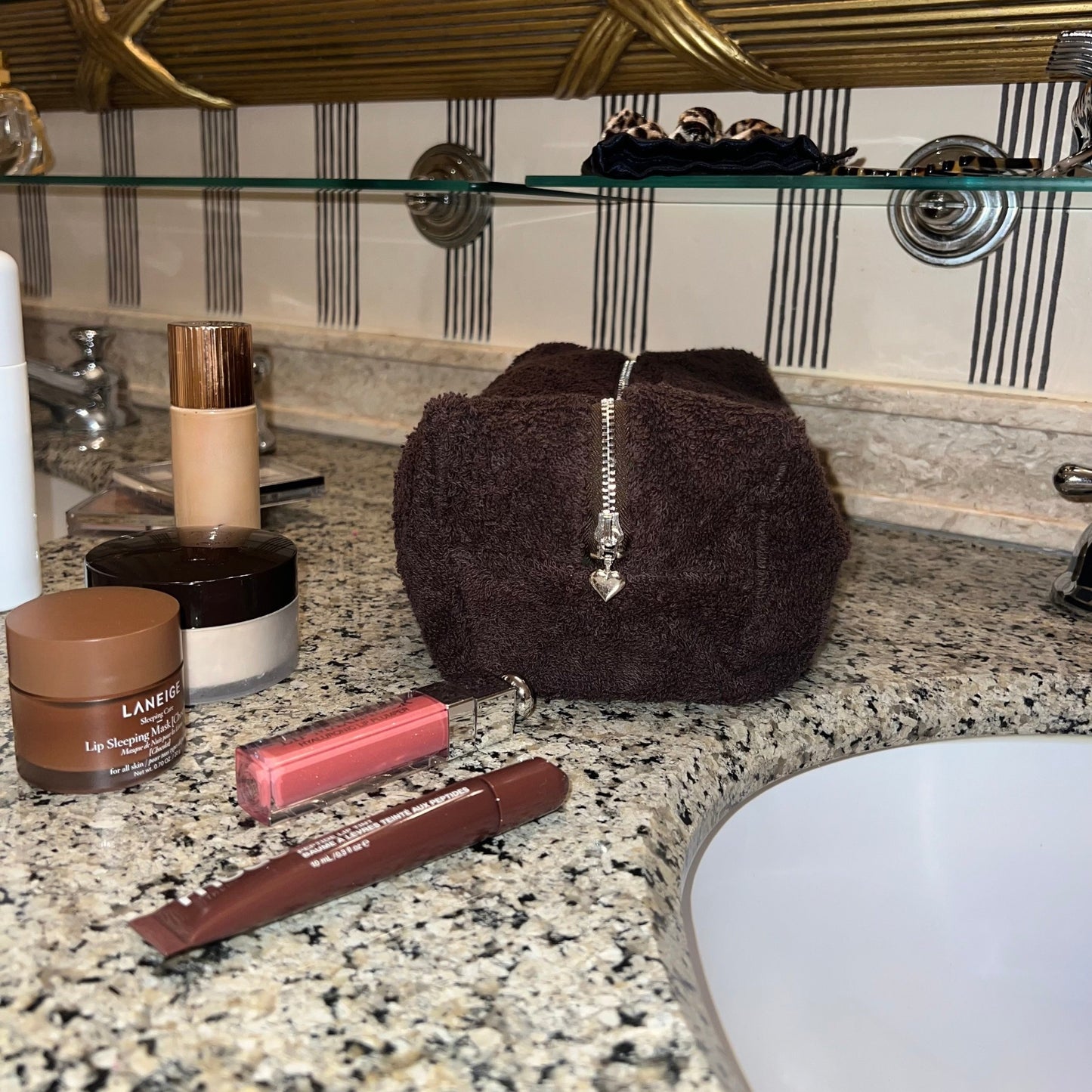 Terry Brown Cosmetic Bag