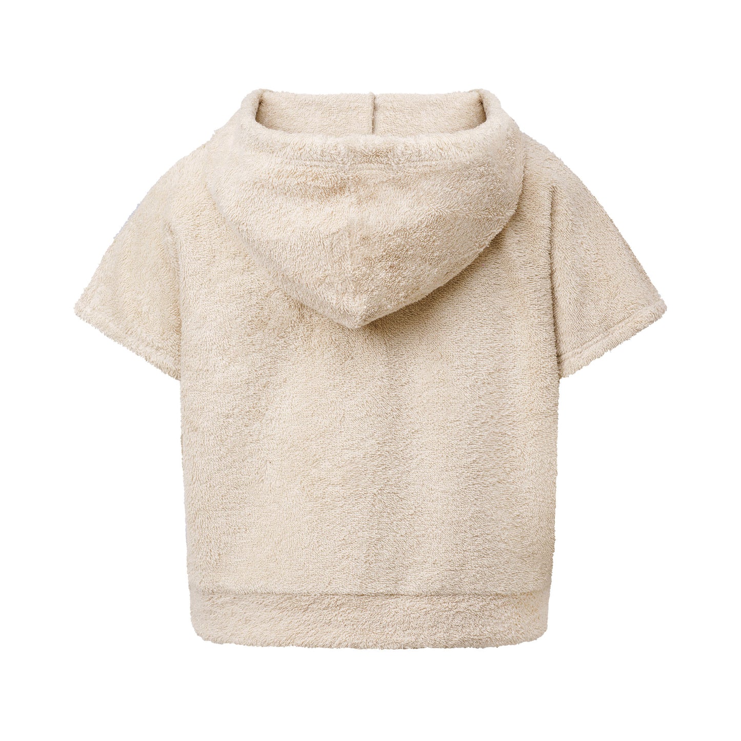 Cute Terry Zip Up Hoodie Beige