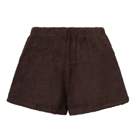 Cosy Terry Brown Shorts