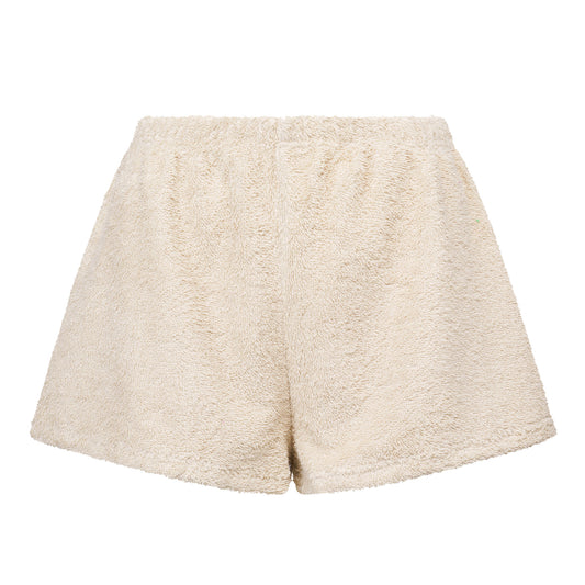Cosy Terry Beige Shorts