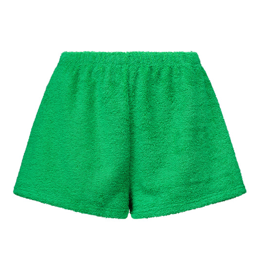 Cosy Terry Green Shorts